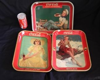 Vintage  Coca Cola Trays 
