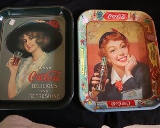 Vintage  Coca Cola Trays 