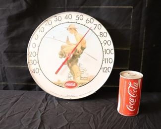 Vintage Norman Rockwell/Coca-Cola Thermometer
