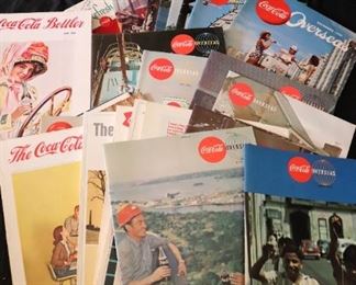 Vintage Coca Cola Bottler and Overseas Magazines