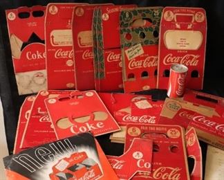Vintage Coca-Cola  Cardboard Bottle Caddies