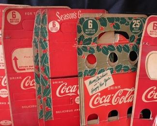 Vintage Coca-Cola  6 pack Paper Bottle carriers