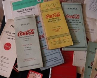 Vintage Coca-Cola  Programs from Bottlers Convention