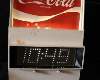 Vintage Coca Cola Digital Clock 1986