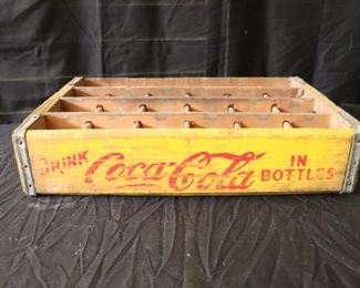 Vintage Coca-Cola  1960's Wooden Crate