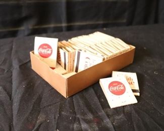 Vintage Coca Cola  Box of vintage matches