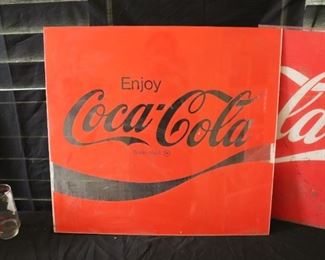 Vintage  Coca Cola  Vintage Plexiglass Sign