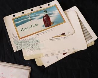 1940s Coca-Cola Salesman  samples Advertising for  Billboard Sign