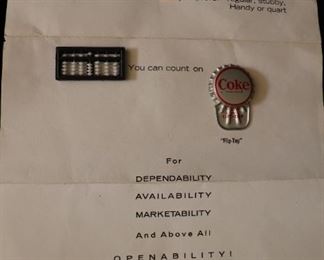 1965 Promotional Letter for Coke Flip Top 