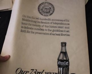 vintage Coca-Cola Ephemera