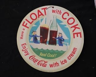 Vintage Coca-Cola Float with Coke Sign 