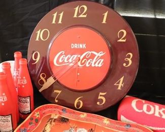 VINTAGE "DRINK COCA COLA" WALL CLOCK - 1953