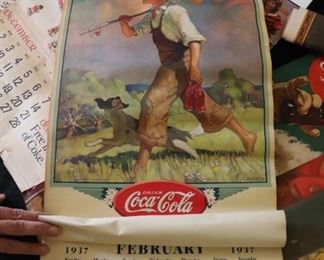 Vintage Coca-cola Calender 1917
