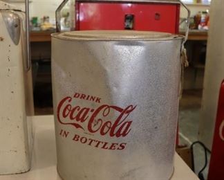 vintage Coca-Cola aluminum round cooler