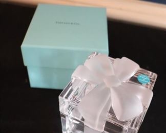 Tiffany and co crystal bow box 