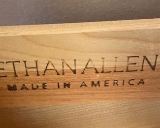 1______$1,495 
Ethan Allen French Provencal&nbsp;Queen Bedroom set
bed with mattress, 2 nighstands, 1 dresser with mirror&nbsp;
bed for queen  • 61 high 
nightstand pair   • 28high 26wide 19deep 
dresser   • 82high 69wide 20deep
