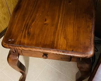 5______$195 
Set of three tables - coffee & 2 sides&nbsp;
table  • 20high 48wide 30deep
Sides  • 23high 24wide 28deep