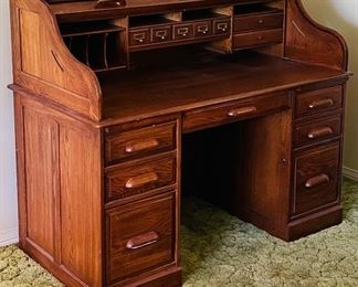 9______$400 
Roll top desk by Riverside furniture
 • 45high 33wide 29deep