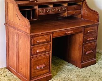 9______$400 
Roll top desk by Riverside furniture
 • 45high 33wide 29deep