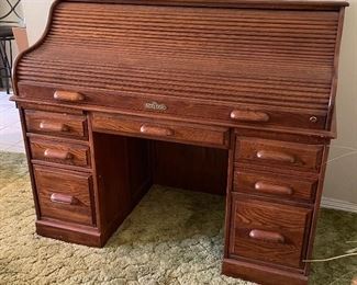 9______$400 
Roll top desk by Riverside furniture
 • 45high 33wide 29deep