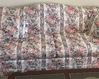 11______$190 
Floral Sofa hideway bed&nbsp;
 • 34 high 94 wide 26deep 
