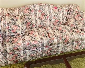 11______$190 
Floral Sofa hideway bed&nbsp;
 • 34 high 94 wide 26deep 
