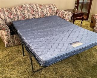 11______$190 
Floral Sofa hideway bed&nbsp;
 • 34 high 94 wide 26deep 