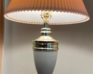 17______$50 
Touch lamp cream & gold&nbsp;