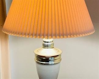 17______$50 
Touch lamp cream & gold&nbsp;