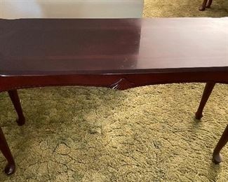 18______$126 
Console - sofa table&nbsp;
 • 28high 48wide 16deep 
