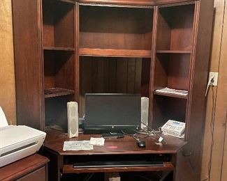 19______$595 
Ethan Allen Desk Corner + 1 side piece cabinet
desk • 78high 60wide 
cab • 30high 29wide 22deep 
