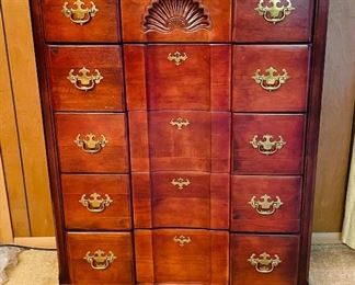 24______$275 
Mahogany tall 5 drawers chest&nbsp;
• 48high 36wide 18deep 