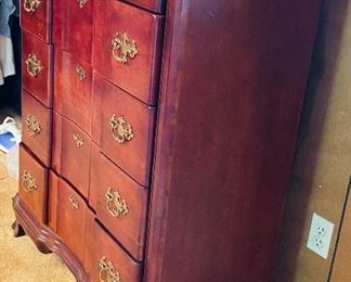 24______$275 
Mahogany tall 5 drawers chest&nbsp;
• 48high 36wide 18deep 