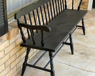 27______$140 
Wood bench sturdy except for left arm need to be tighten&nbsp;