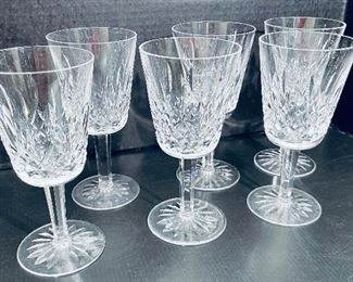 33______$210 
Waterford Lismore Set of 6 large stem goblets&nbsp;