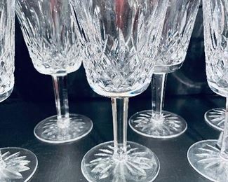 33______$210 
Waterford Lismore Set of 6 large stem goblets&nbsp;