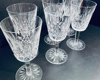  33______$210 
Waterford Lismore Set of 6 large stem goblets&nbsp;