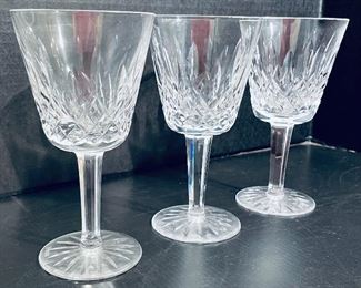 34______$56 
Waterford Lismore Set of 3 small stem claret&nbsp;
