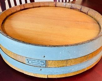 13______$200 		
Wine lazy susan made by bottom of the barrel in East Wenatchee WA 