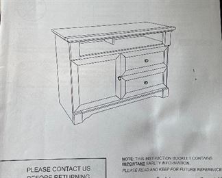 21______$150 		
TV Console cabinet & 2 drawers 