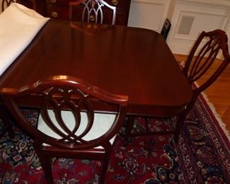 dining room table and chairs