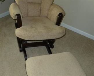 platform rocker and foot stool