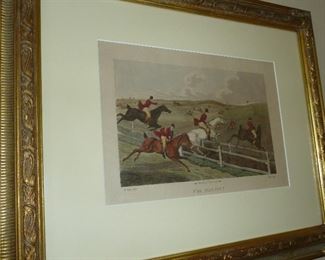 hunt scene print