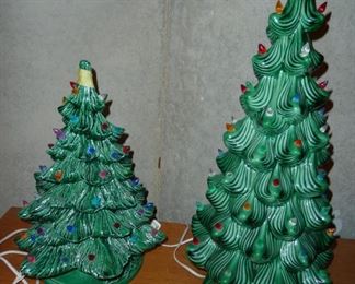 vintage ceramic Christmas trees
