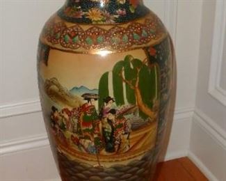 large Japanese style vase