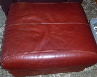 leather foot stool
