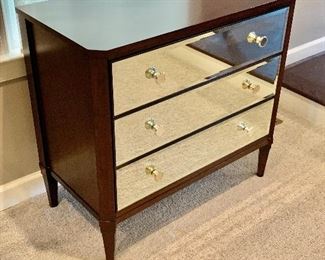 Ethan Allen Veronica Mirrored Chest 3 Drawers
