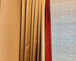 100% Silk and lined drapes