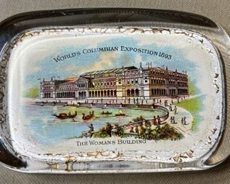 001 1893 Columbian Exposition Paperweight The Womans Building