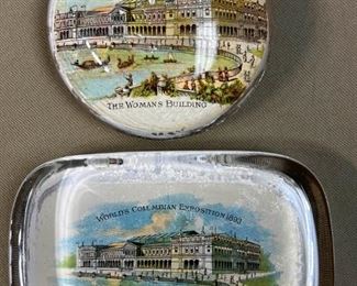 018 1893 Columbian Expo Womans Building Paperweights